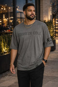 Kenneth Cole T Shirt 2X Big Tall Gray Logo Graphic Luxury Tee Stretch NWT Mens