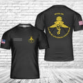 Custom Name US Army - Special Forces 10th SFG Military AOP 3D T-Shirt