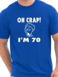 Oh Crap 70th Birthday Present Funny Mens Gift T-Shirt  Size S-XXL