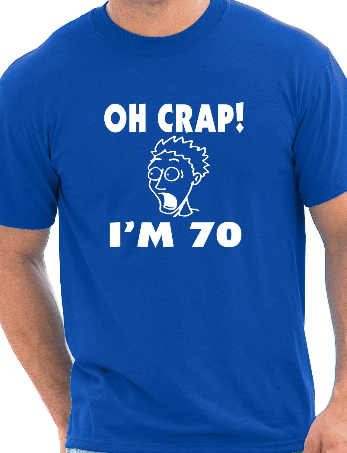 Oh Crap 70th Birthday Present Funny Mens Gift T-Shirt  Size S-XXL