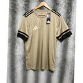Adidas Short Sleeve T Shirt Mens Wear Size Large Gold Black Casual Brand New