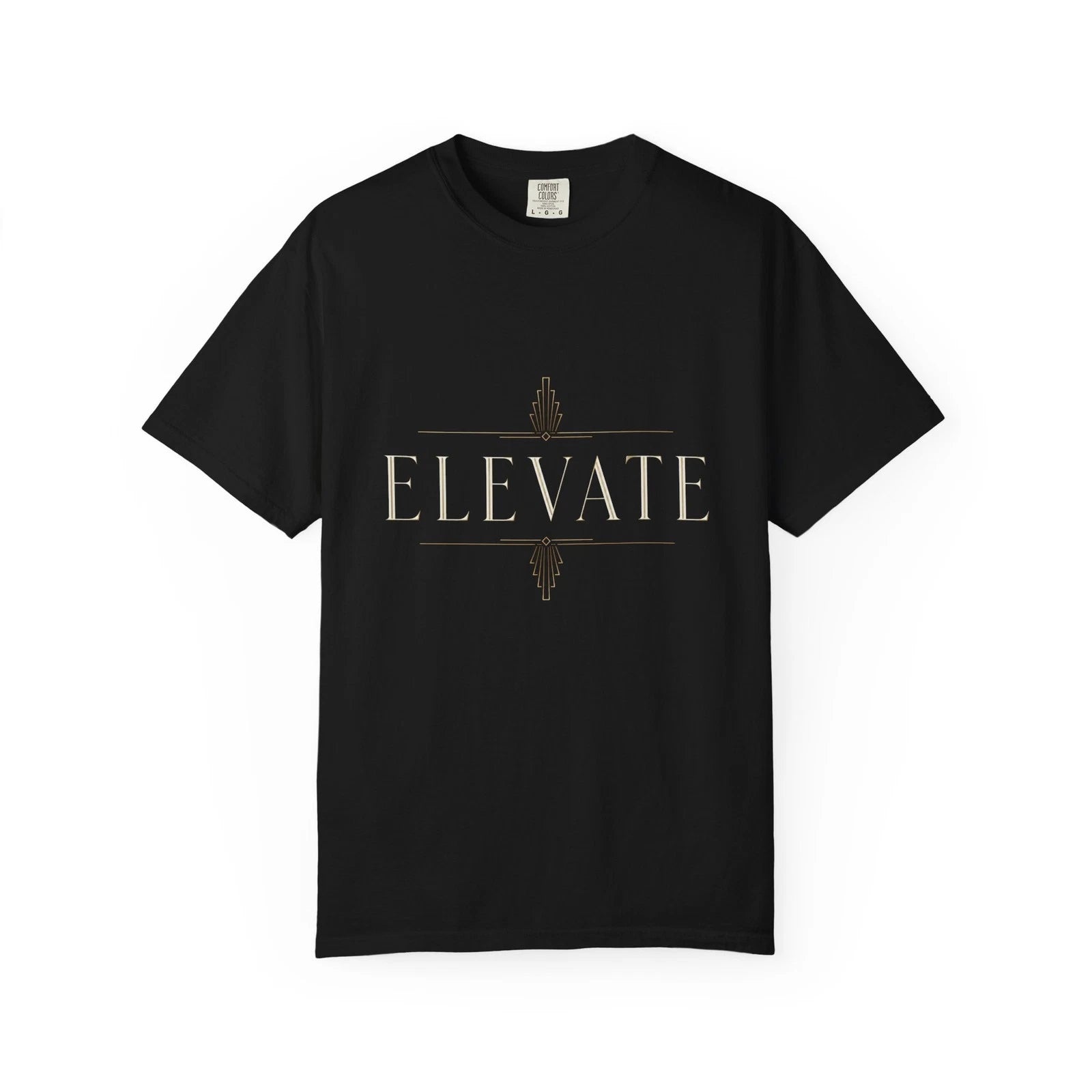 Elevate T-Shirt Men Black Minimalist Luxury Graphic Tee