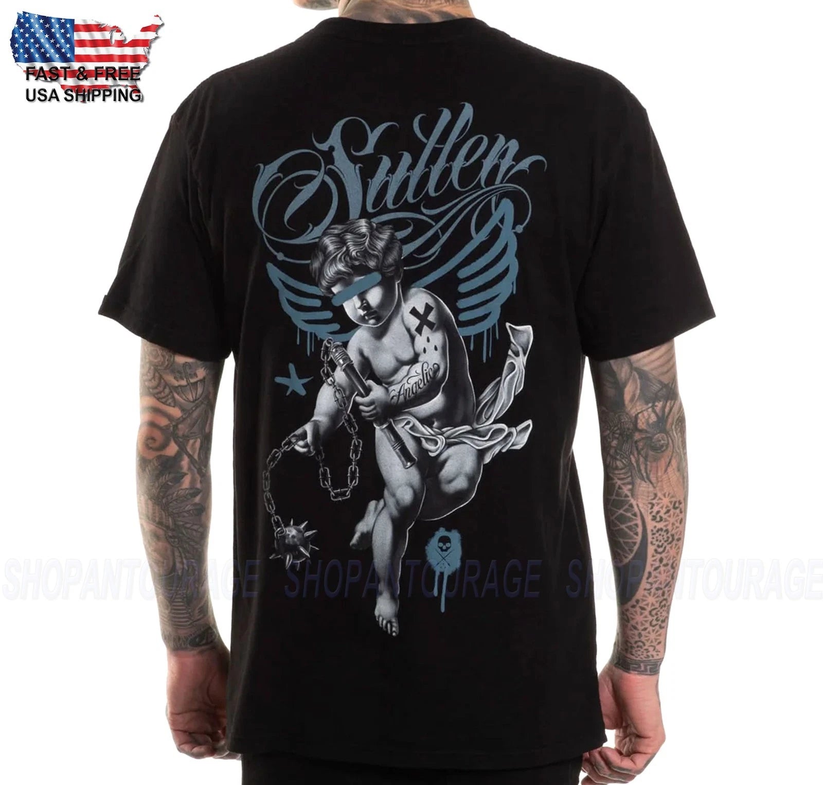 Sullen Art Collective Angelic Premium Fit SCM7553 Men's Short Sleeve T-Shirt
