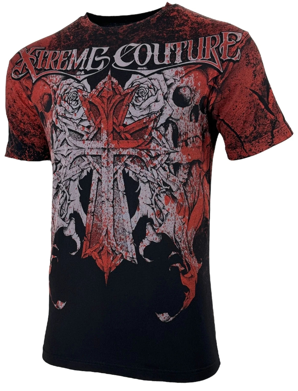 Xtreme Couture by Affliction Men's T-Shirt Muerte Skull Black Biker S-5XL