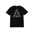 HUF Worldwide "Set Triple Triangle" Short Sleeve Tee (Black) Graphic Shirt