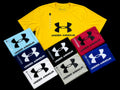 Men Under Armour Cotton Crew Neck  Short Sleeve T-shirt Big Print-BNWT