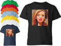 Creepy Doll Face Meme T Shirt Funny Kids Boys Girls Unisex Graphic Top Women Men