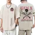 new 1971 Year Fun Gen X The Badass Generation Raised By Skulls Streetwear Men