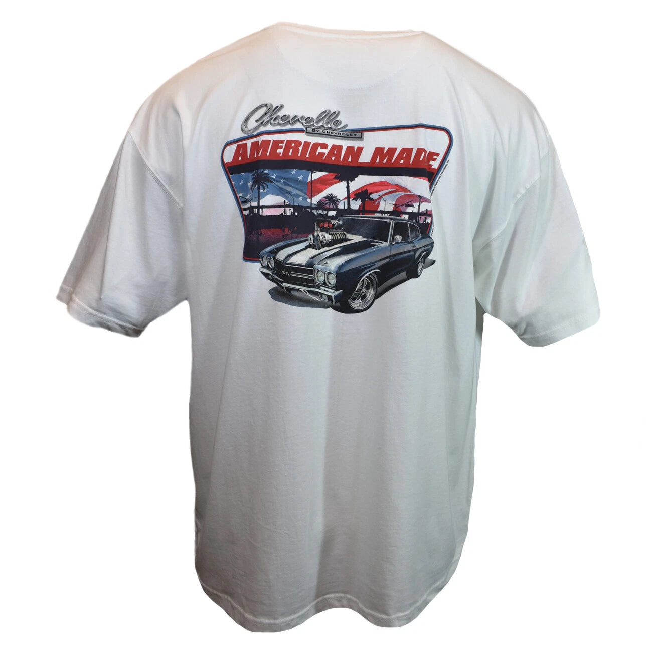 Men's T Shirt NEWPORT BLUE  Chevy Chevrolet Vintage American Made NEW