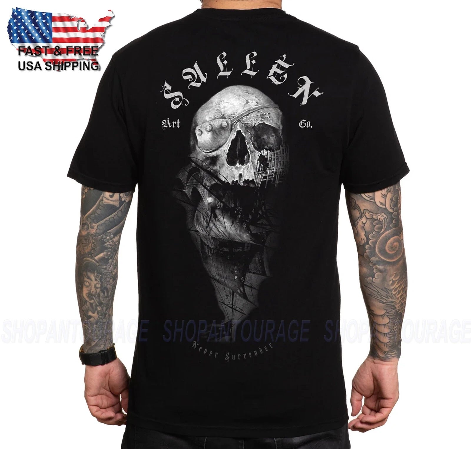 Sullen Art Collective The Drowned Premium SCM6385 Men's T-Shirt