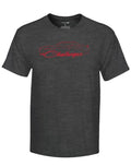 New Dodge Men's Challenger Outline T Shirt Dark Heather Large Mopar