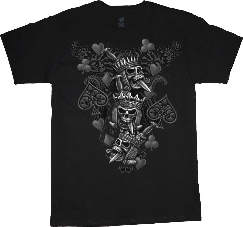 King Crown Skull T-shirt Graphic Tees Clothing Apparel Mens Gifts