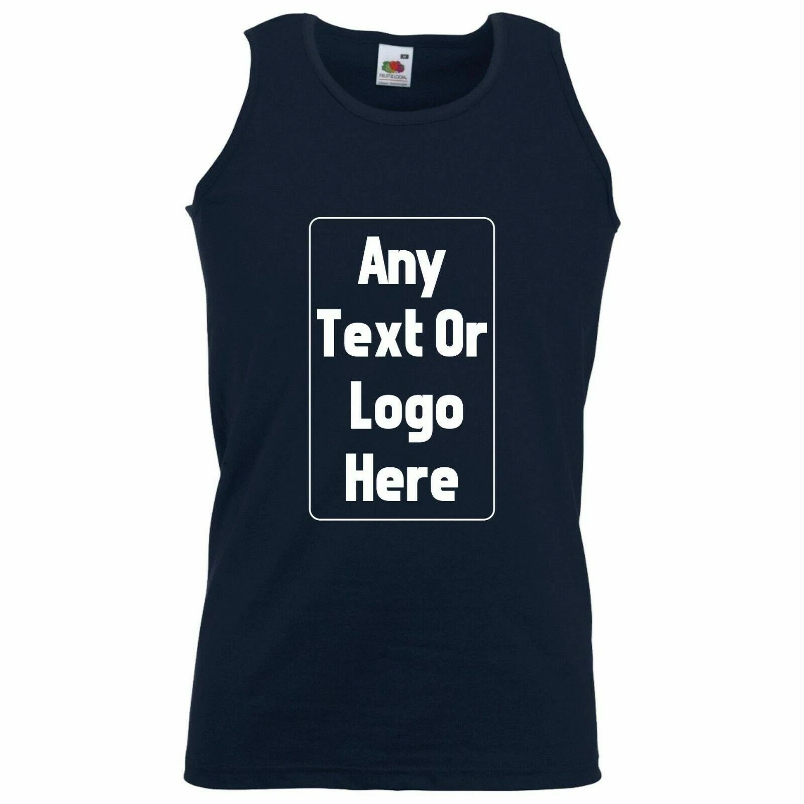 Personalised Custom Printed Valueweight Athletic Vest Sport Gym Summer Tank Tops