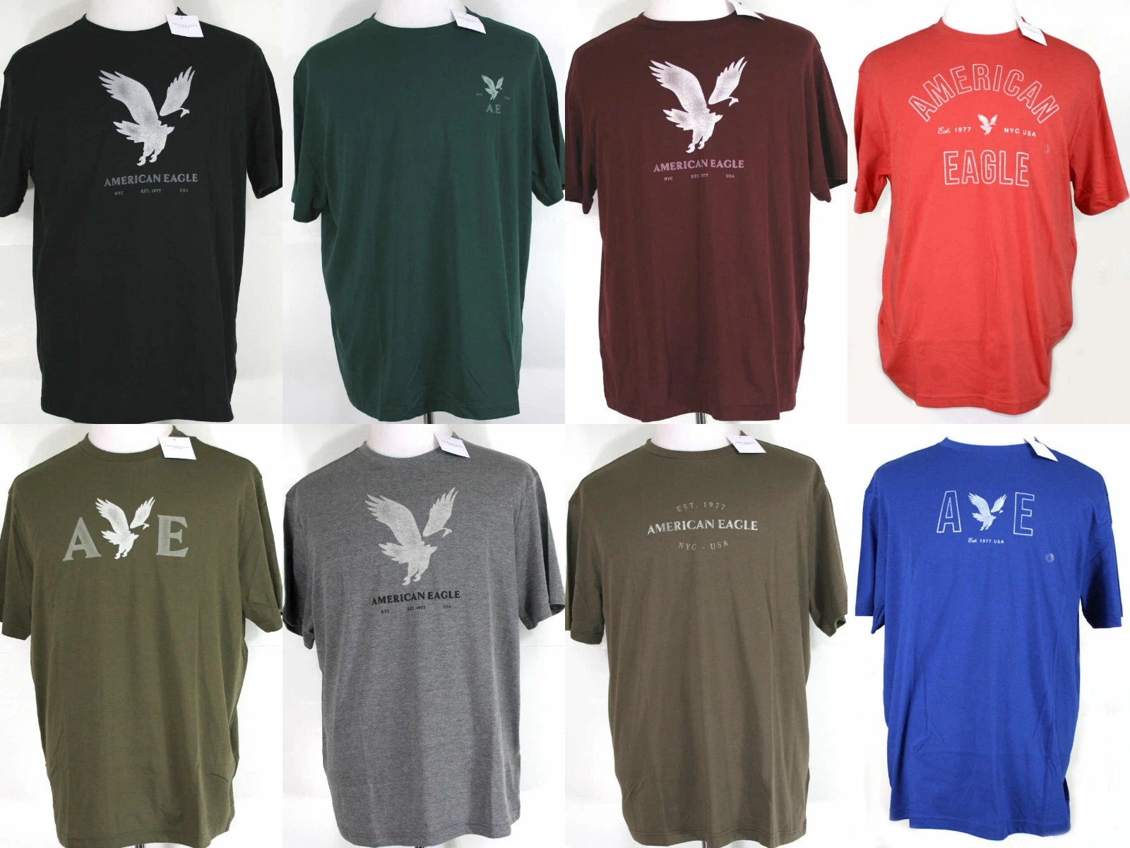 American Eagle T-Shirt Graphic Print Crew Neck Short Sleeve  S,M,L,XL,2XL,3XL