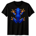 Blue Frog Amphibian Animals Mens T-Shirt Wildlife Graphic Tee