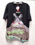 New! BKYS Men's Lucky Charm Original Print Quality Top T-Shirt Black