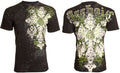 Archaic by Affliction Men's T-Shirt Evesham Wings Cross Biker