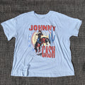 Old Navy Light Blue Johnny Cash Oversized T-Shirt Womens Size XL