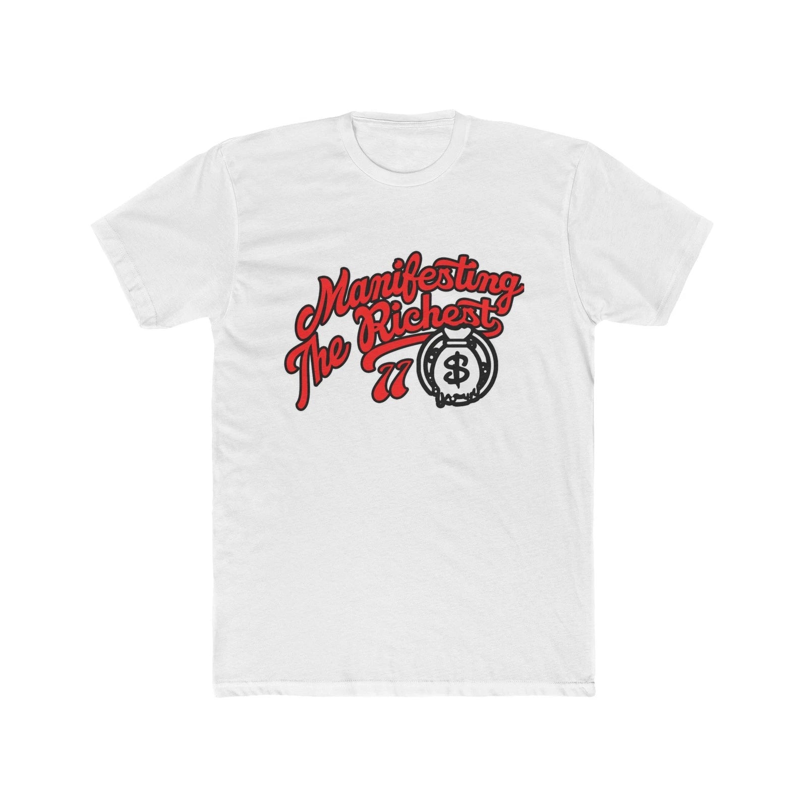 Manifesting The Richest Shirt Motivational Money Graphic Tee Unisex Cotton