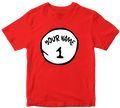 Personalised Custom Your Name t shirt Thing One 1 Thing Two 2 Funny book day top