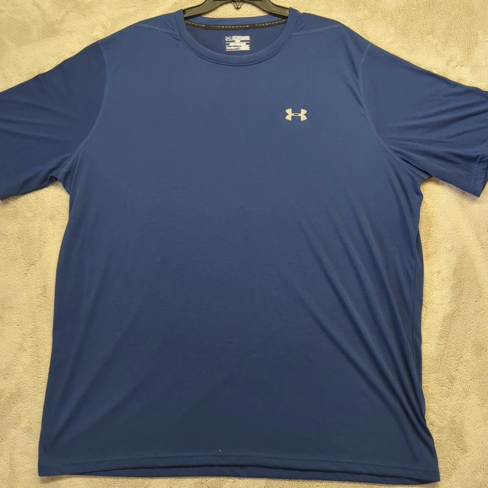 Under Armour Men's Adult 3XLT T Shirt Loose Heatgear Blue