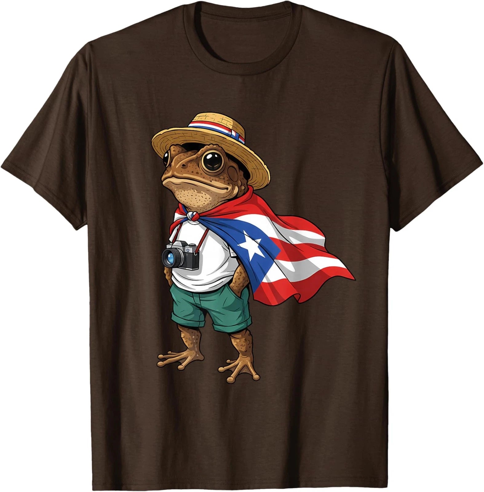 Coqui Frog Puerto Rico Flag Puerto Rican Taino Unisex T-Shirt
