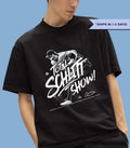 Total Schlitt Show Baseball Pitcher Graphic Black T shirt
