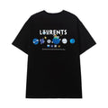 Laurents Planet Cartoon Space Graphic Oversized T Shirt