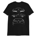 vette C4 Owner Gift Custom Outline Art Short-Sleeve Unisex T-Shirt