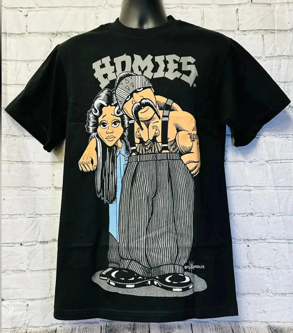 DGA T Shirt Homies Big Loco Lowrider Chicano Art David Gonzales