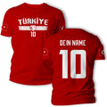 Turkey T-Shirt Jersey Personalised Desired Name & Number Design Gift