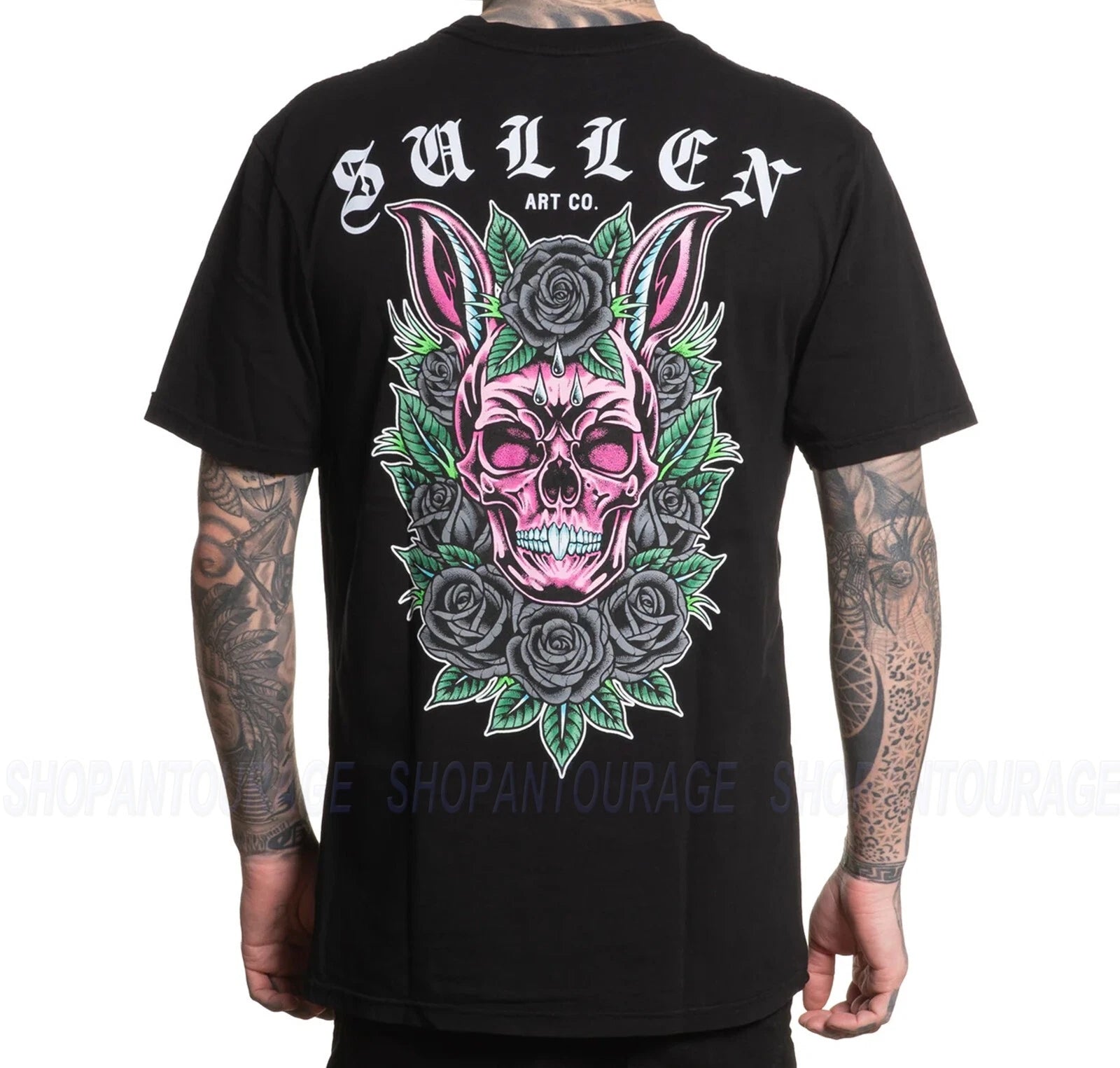 Sullen Art Collective Skull Bunny Premium SCM7319 Short Sleeve T-shirt For Men