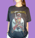 Iron Maiden 'Somewhere on Tour 87 T-Shirt  A Vintage Rock Odyssey classic Tee