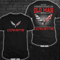 Corvette C7Z06Z07Never Underestimate An Old Man With A Men_s 3D T-Shirt Hot Gift