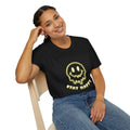 Neon Drip Smiley Stay Happy T-Shirt | Glowing Smile Tee (unisex)