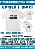 Custom Printed Personalised T-Shirt Your text logo stag do hen Unisex Party Top