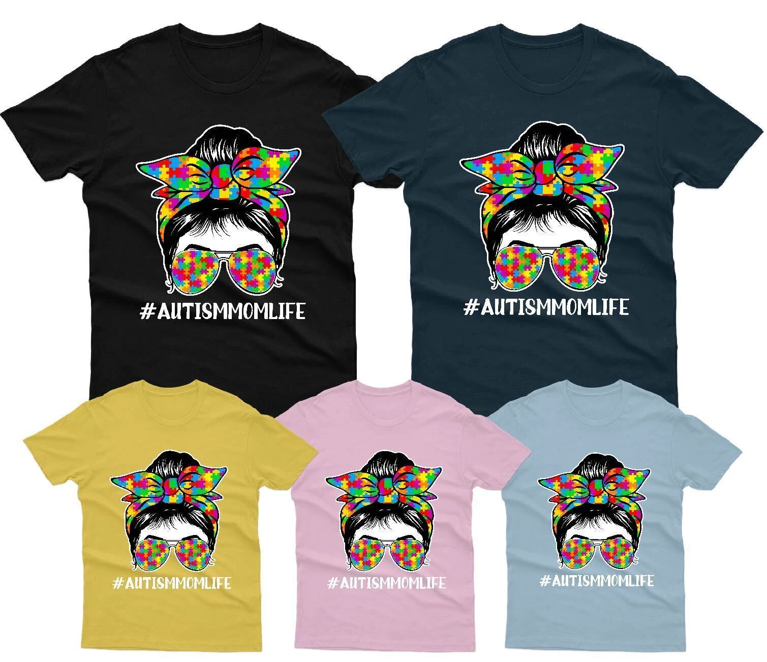 Autism Mom Life Awareness Day Promoting Love And Acceptance T-Shirt #AD