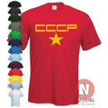NAUGHEES CCCP T-Shirt Retro Communism Cold War Russia Moscow Graphic