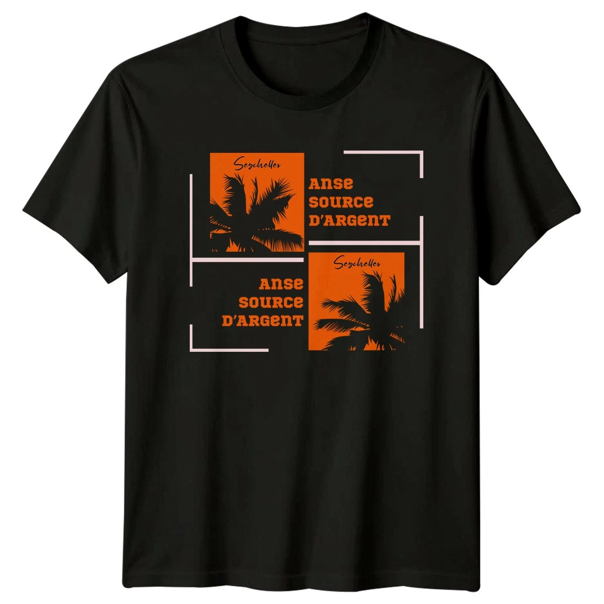 Seychelles Anse Source Dargent T-Shirt Tropical Beach Gift For Him And Her