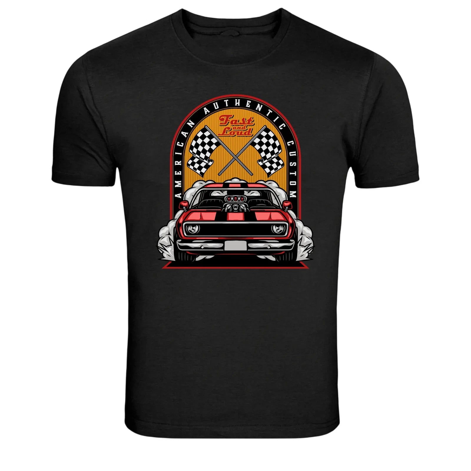 Fast and Loud American Custom Muscle Car Racing Vintage T-Shirt