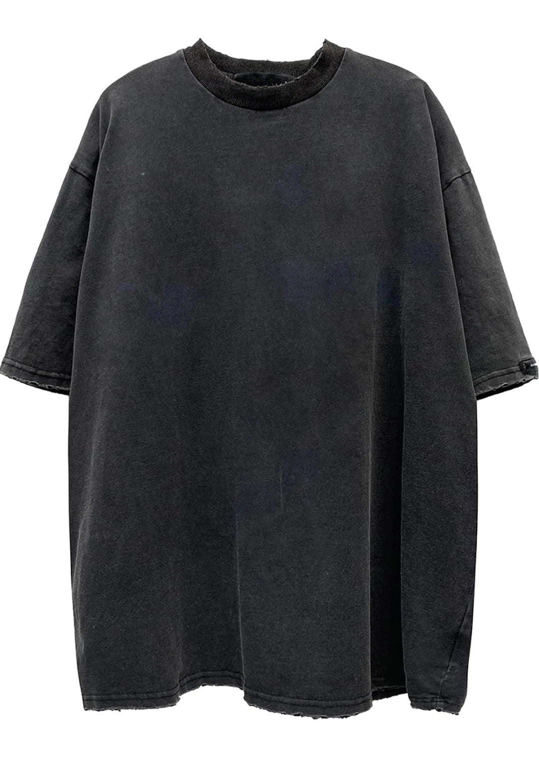 Aelfric Eden Sz L Men Oversized Acid Wash Plain T Shirt Washed Cotton Basic Tee