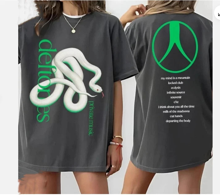 PREMIUM QUALITY! Deftones Private Music Tour 2025 T-Shirt Graphic Tee Merch.