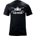 US Army Armor Branch Insignia Crossed Sabers Veteran Graphic T-Shirt