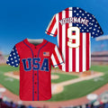 USA Baseball Jersey Custom Name Personalized Fan