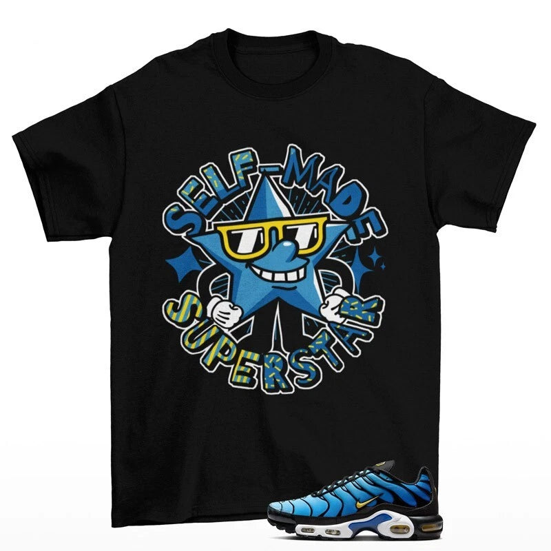 Superstar Sneaker Shirt Black to Match Air Max Plus OG Hyper Blue DX0755-001