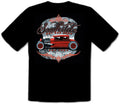 Hot Rod US Car Vintage Classic Car Rockabilly Black T-Shirt -330