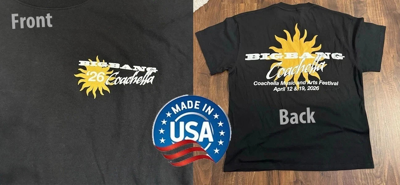 BIGBANG Coachlla 2026 T-Shirt  Reprint