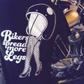 BIKERS SPREAD MORE LEGS T SHIRT! old school chopper shirt patch badge vintage