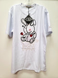 New! BKYS Men's Lucky Charm Original Print Quality Top T-Shirt White/White
