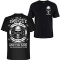 Custom Est.1969 Guy I Have Three Sides GenX 2 Side Graphic T-Shirt